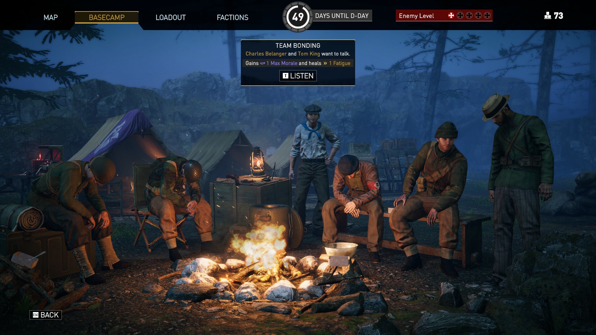 Squad at basecamp